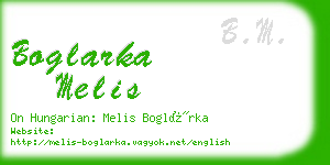 boglarka melis business card